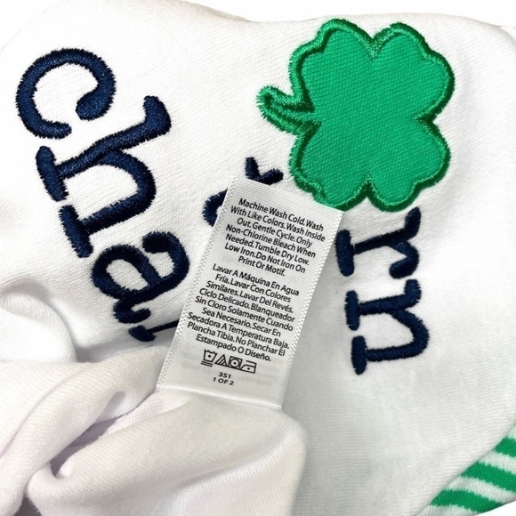 Way to Celebrate NWT Unisex Born to Charm St Patrick’s Day Outfit Size 0-3 Mos - Picture 7 of 15
